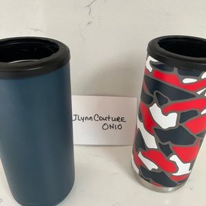 2 New ALUMINUM can covers, Seltzer Can cozy cover, aluminum can sleeve, New 2pc